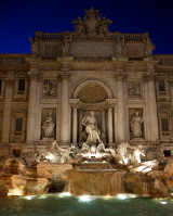 Der Trevi Brunnen bei Nacht von Frank Hommes